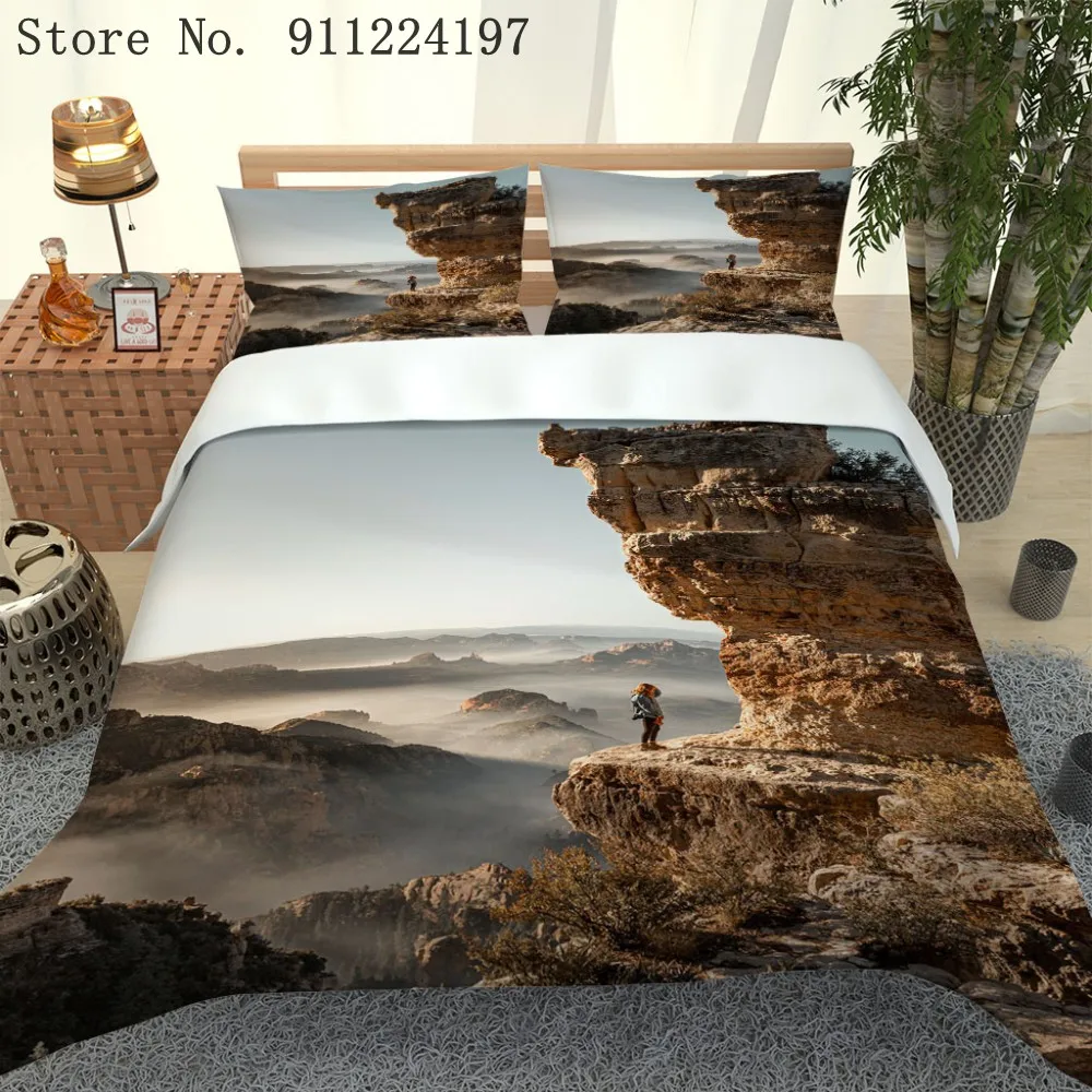 

Chinese Style Printing Duvet Cover Comforter Bedding Set Luxury Fan 3pcs Quilt Cover Single Double Queen King Size Home Textile