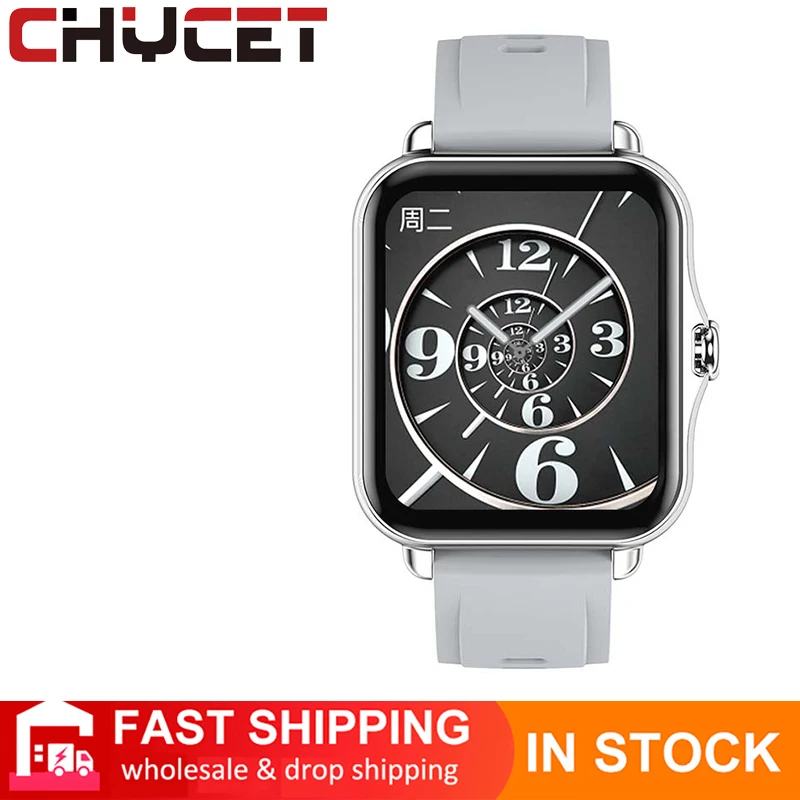 

CHYCET 2021 1.69Full Touch Smart Watch IP67 Sport Smartwatch Men Women Heart Rate Monitor Music Control Watches For IOS Android