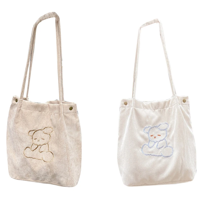 

Fashion Women Canvas Shoulder Bag Casual Cartoon Anime Large Reusable
