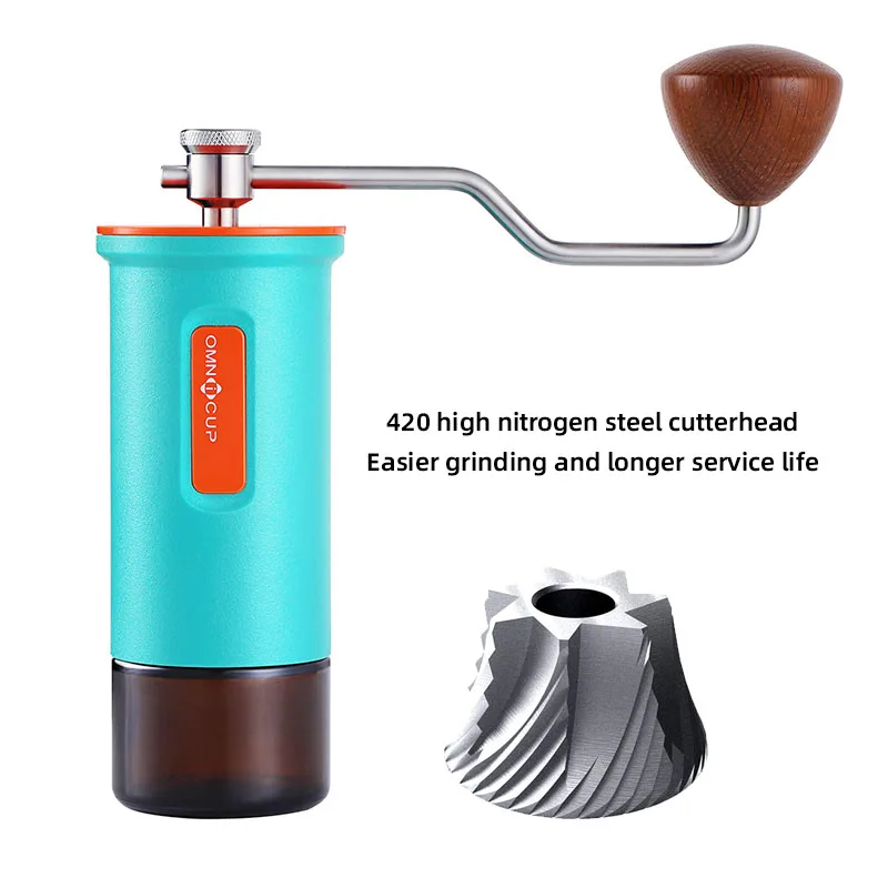 

Omnicup High quality Coffee Grinder Mini Stainless Steel Hand Manual Adjustable Coffee Bean Burr espresso machine Grinders