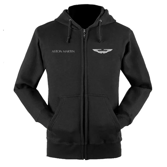 

Spring Autumn Fashion Aston Martin Logo Man's Fleece Zipper Sweatshirts Cardigan Jacket Casual Hoodies