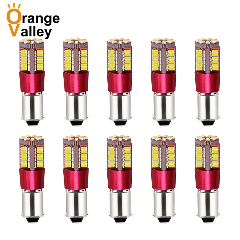 

10pcs Ba9s T4w 57 LED 3014 SMD Bulb Car Styling Reading Light Side Marker Light White DC 12V