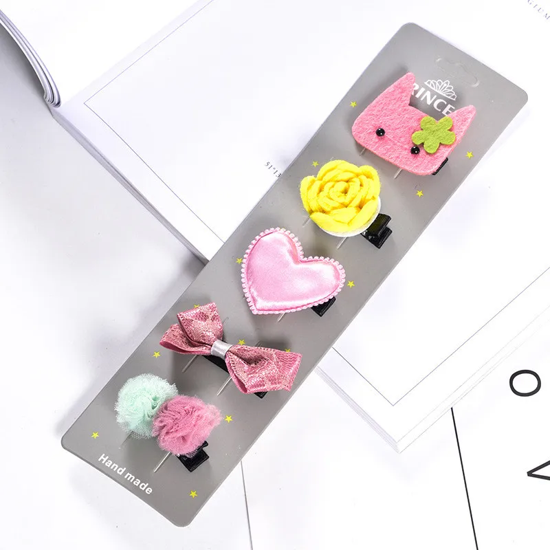 19Pink Monster 2/5 шт./набор, Детские милые повязки на голову с изображением совы, милые заколки для волос с рисунком единорога для девочек, заколки для волос, Детские милые повязки на голову - Цвет: 19Pink Monster