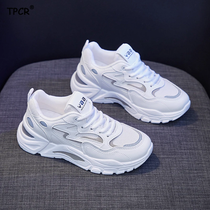 

TPCR New Sports Footwear Women's Running Shoes 2021 Summer New Mesh Breathable Platform Increased All-match Student's Shoes