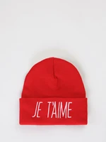 red woman beret