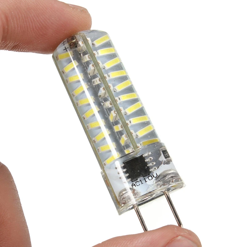 

G8 5W 80 LED Lamp Bulb Dimmable 4014 SMD LED Corn Light Bulb AC110V/220V Pure White Warm White Silicone Light Lamp