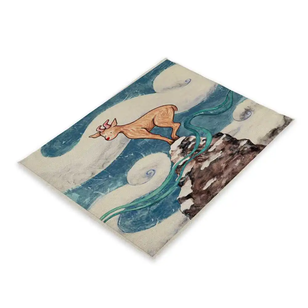 Подставка под чашку с изображением вкусных фруктов подставка коврик для кофе и