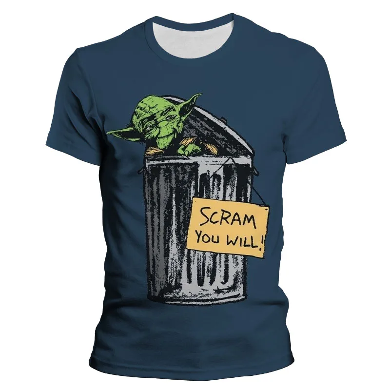 

Baby Yoda Star Wars Graphic T Shirts Summer Fashion 3D Print Cool Men Women Clothing Streetwear Cartoon Children T-shirt