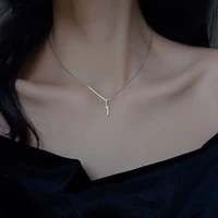 oxanry minimalist 925 sterling silver geometric necklace charm women couples trendy elegant birthday party jewelry gift