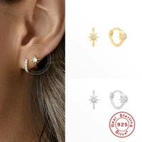 925 sterling silver hoop earrings for women simple geometry zircon crystal small hoop earring fashion jewelry 2021 trend brincos