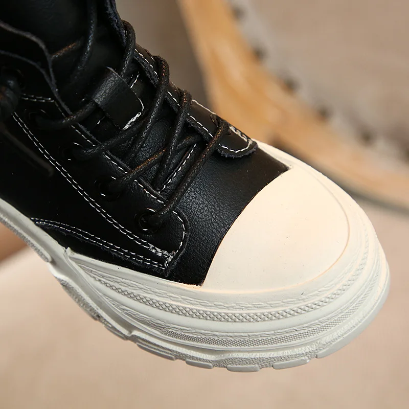 Детские повседневные ботинки Новинка 2019 года осенне-зимняя детская обувь тонкие