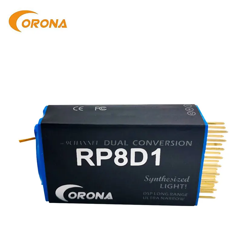 

CORONA RP8D1 35Mhz /40Mhz/72Mhz 8CH dual conversion synthesized receiver