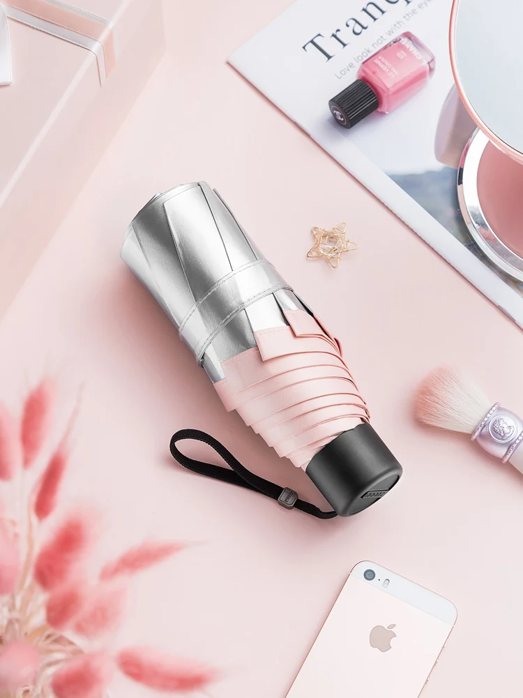 

Folding Sun Umbrella Compact Portable Sun Umbrella Upf50 UV Folding