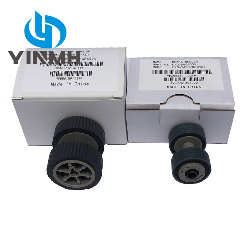 

2 Sets Brake+Pickup Roller Kits for Fujitsu Fi-6130 Fi-6130Z Fi-6230 Fi-6140 Fi-6240 Fi-6125 Fi-6225 PA03540-0001 PA03540-0002