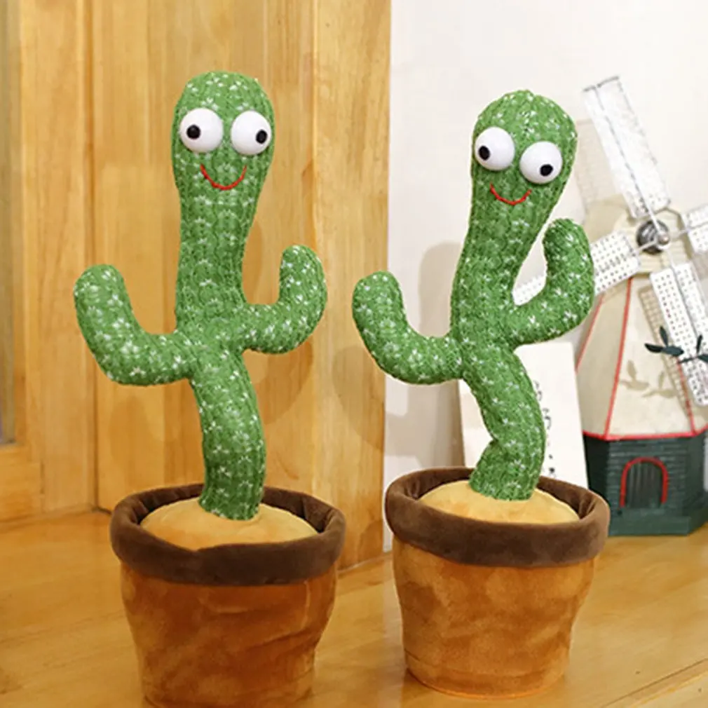 

New Durable Cactus Dancing Toy Portable Twisting Music Song Dancing Cactus Toy Room Decoration Holiday Gift