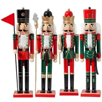 christmas wooden nutcracker soldier jewelry childrens room decoration ornament new year christmas figurine decoration