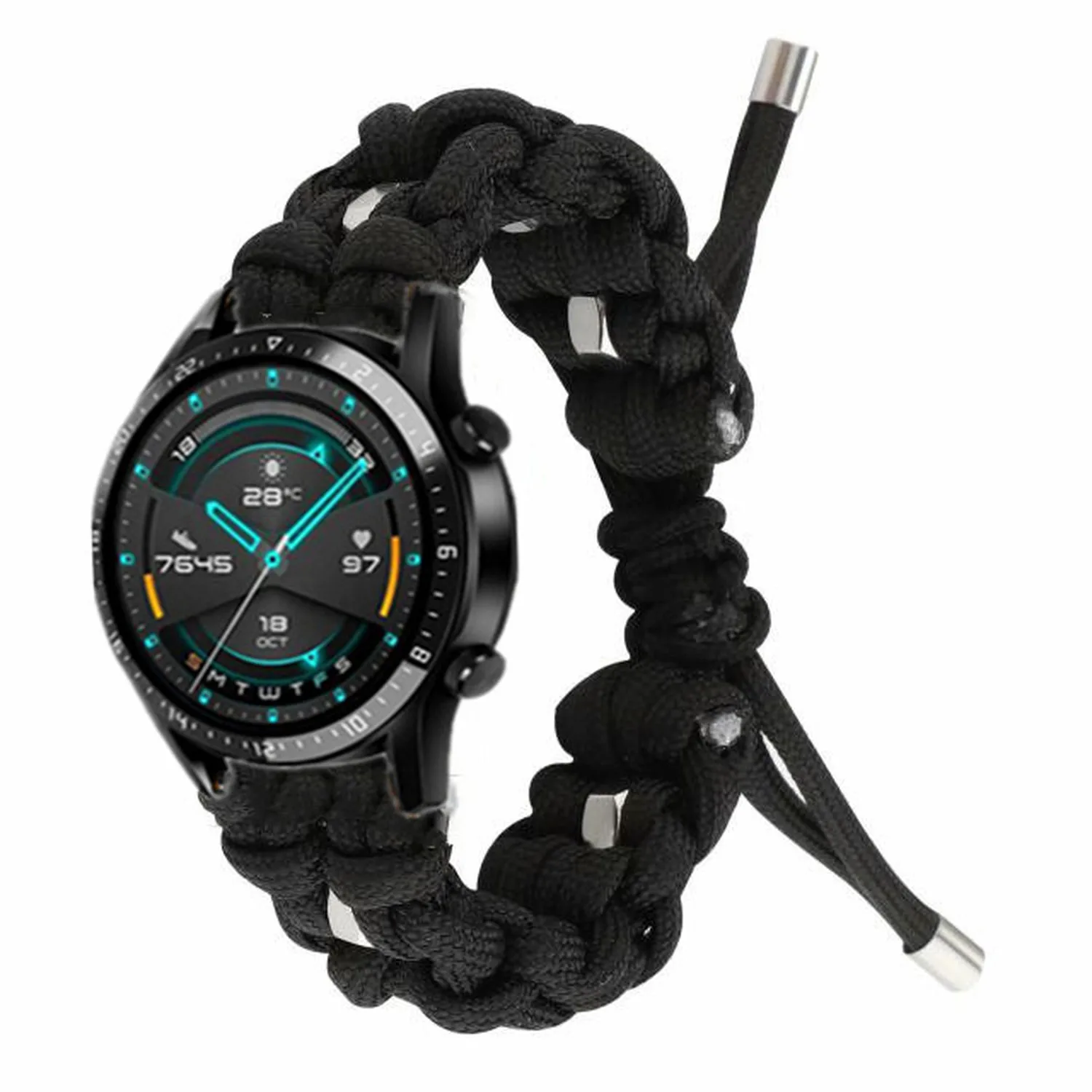 Новый Зонт веревка Frabic петля для Huawei GT 2 Amazfit 22 мм браслет ремешок Samsung Gear S3 Galaxy Watch 46