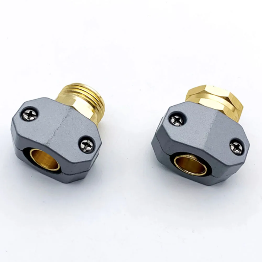 

Фитинги для ремонта садового шланга, Цинковый и алюминиевый штекер и гнездо шланга, коннектор для ремонта водяного шланга