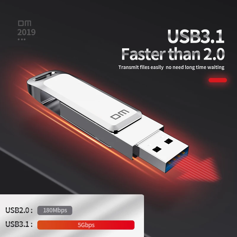 Флеш-накопитель DM USB C Type 128 PD168 32 Гб 64 256 ГБ для смартфонов Android |