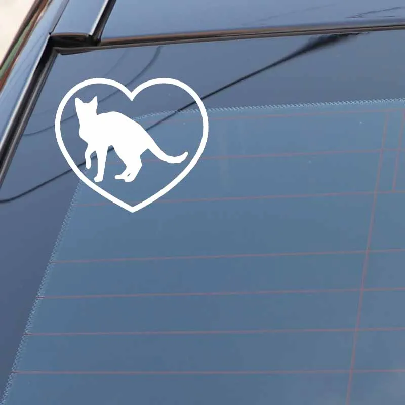YJZT 15x13 2 см мультяшный автомобильный стикер кошка-Табби я люблю мою кошку