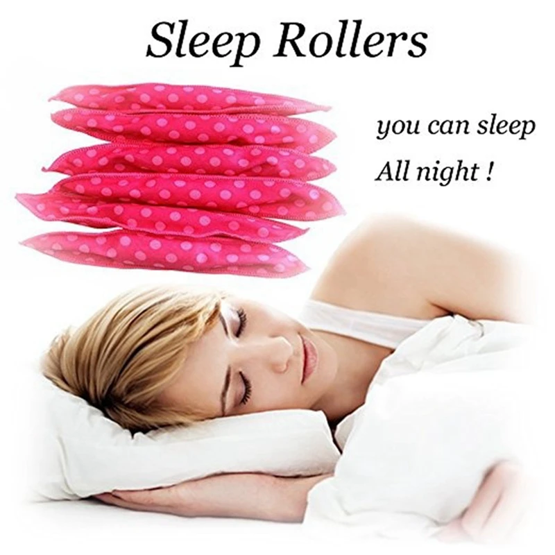 

10PCS Magic Curler Hair Rollers Soft Pillow Hair Rollers with Portable Travel Footrest Flight Carry-on Foot Rest