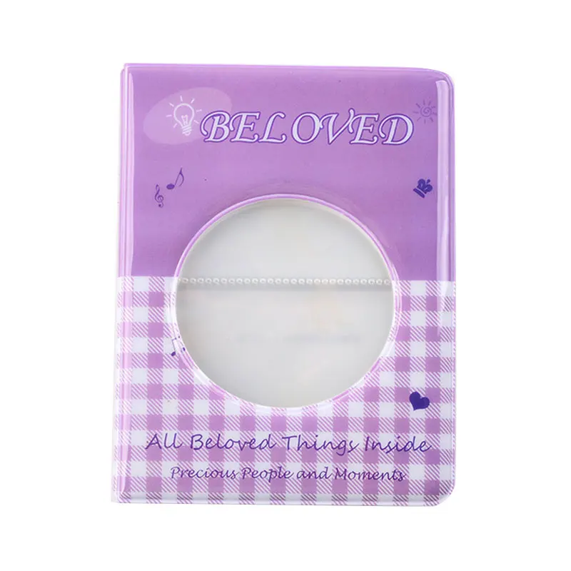 Мини фотоальбом с прозрачными карманами и держателем для карт Фотоальбом Instax Fuji