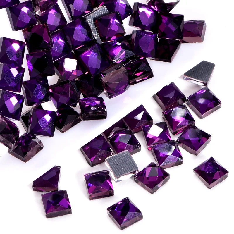 Стразы акриловые квадратной формы 6 мм 100 шт.|Стразы| |