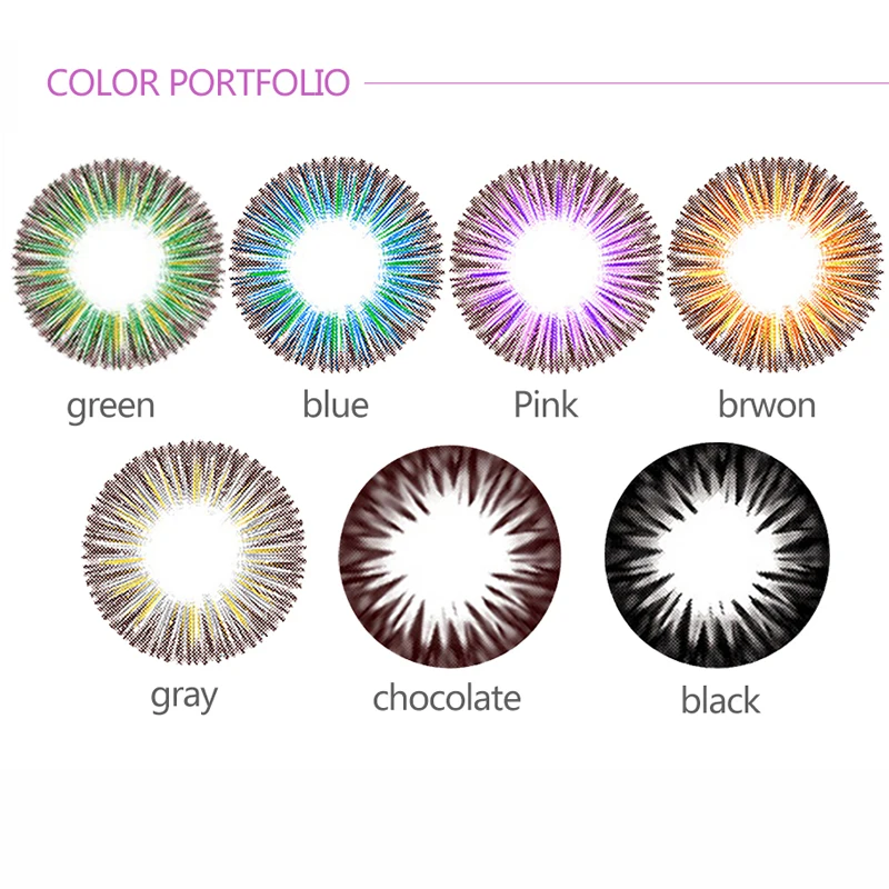 Цветные контактные линзы для глаз косплей на Хэллоуин красивый ученик женщины