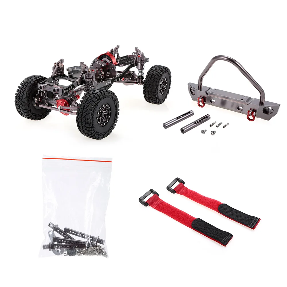 1/10 крутая гоночная CNC алюминиевая и карбоновая рама осевой SCX10 шасси 313 мм