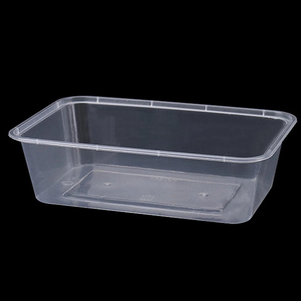 Утолщенная одноразовая квадратная коробка для обеда пластиковая еды на вынос