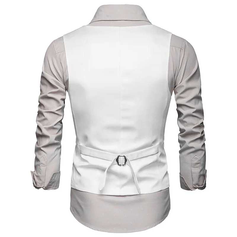 CYSINCOS модный костюм жилет мужской формальный жилет Colete Masculino жилет в елочку для фитнеса куртка без рукавов Свадебный Мужской жилет