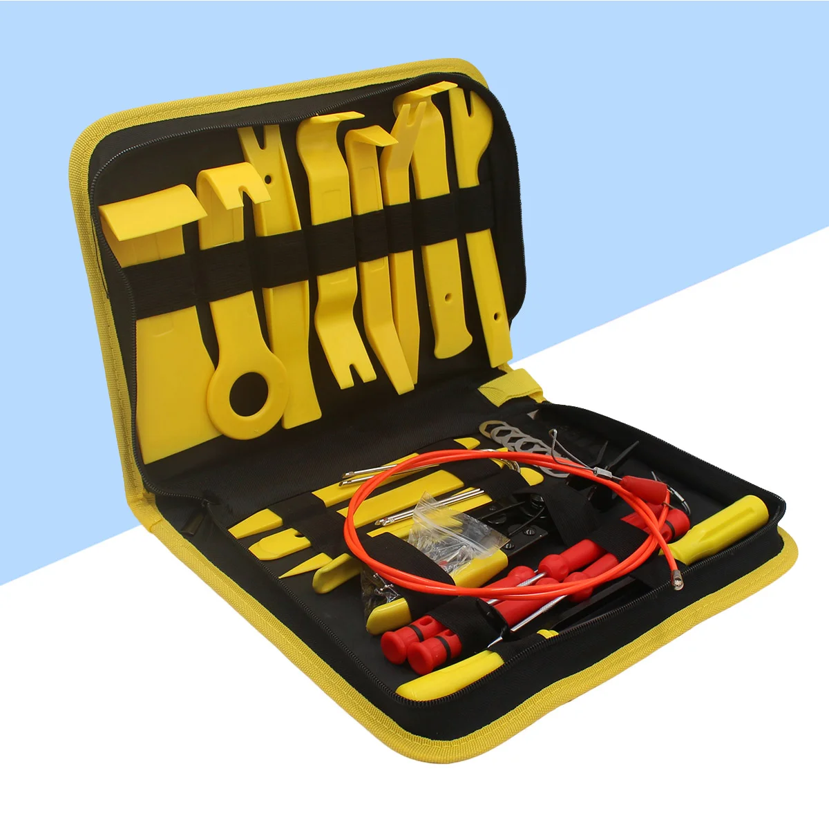

39 in 1 Car Repair Removal Tool Kit Car Speaker Door Trim Wiring Modification Tool (Yellow)