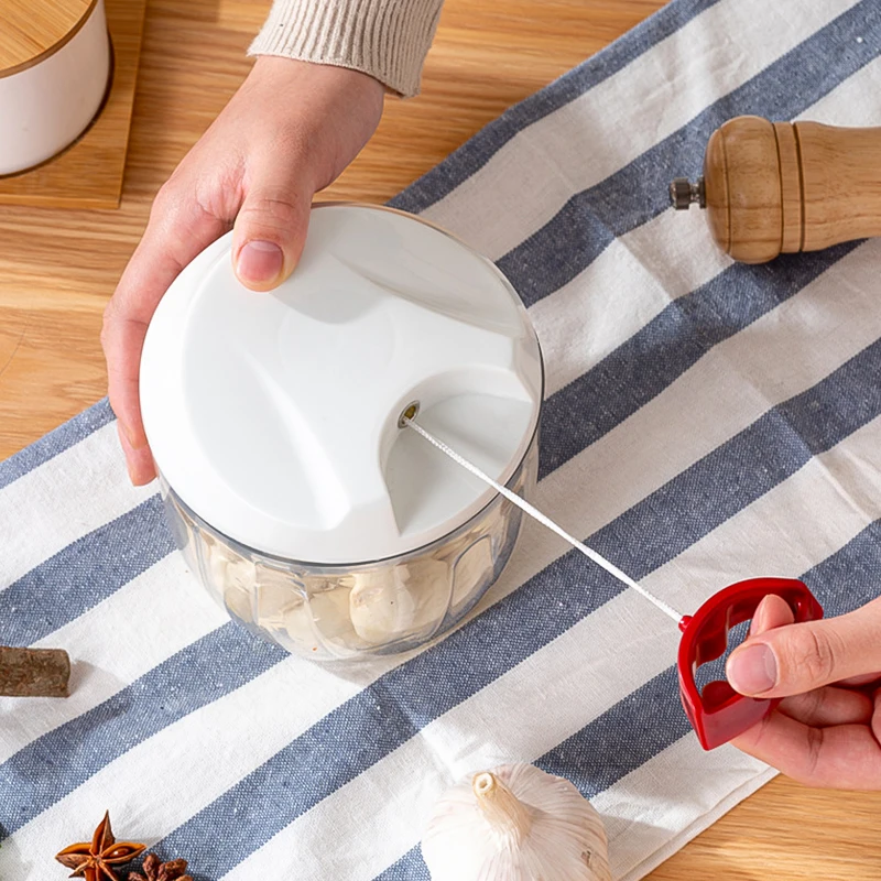 

Manual Hand Pull Food Mixer Meat Grinder Vegetable Processor Green Onion Ginger Garlic Masher Kitchen Aid Accessories