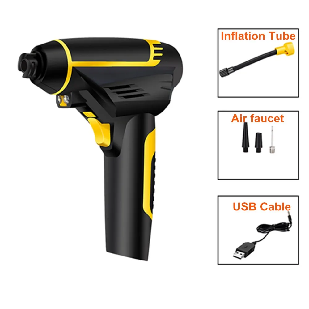 Usb зарядка ручной воздушный компрессор 150 PSI 120 Вт мини электрический воздушный насос для мотоцикла, велосипеда, баскетбола, футбола