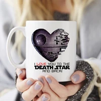 i love you to the death star and back mugs tea art milk wine beer girlfriend gifts novelty wife husband couple anniversary