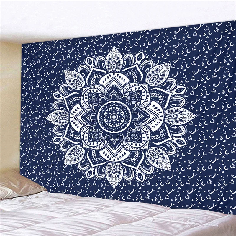 Квадратный гобелен Mandala из полиэстера 180*230 см Настенный Коврик декоративный