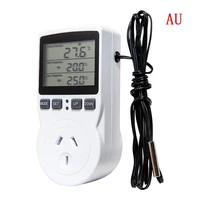 multi function thermostat digital temperature controller socket outlet with timer switch sensor probe heating cooling 16a 220v