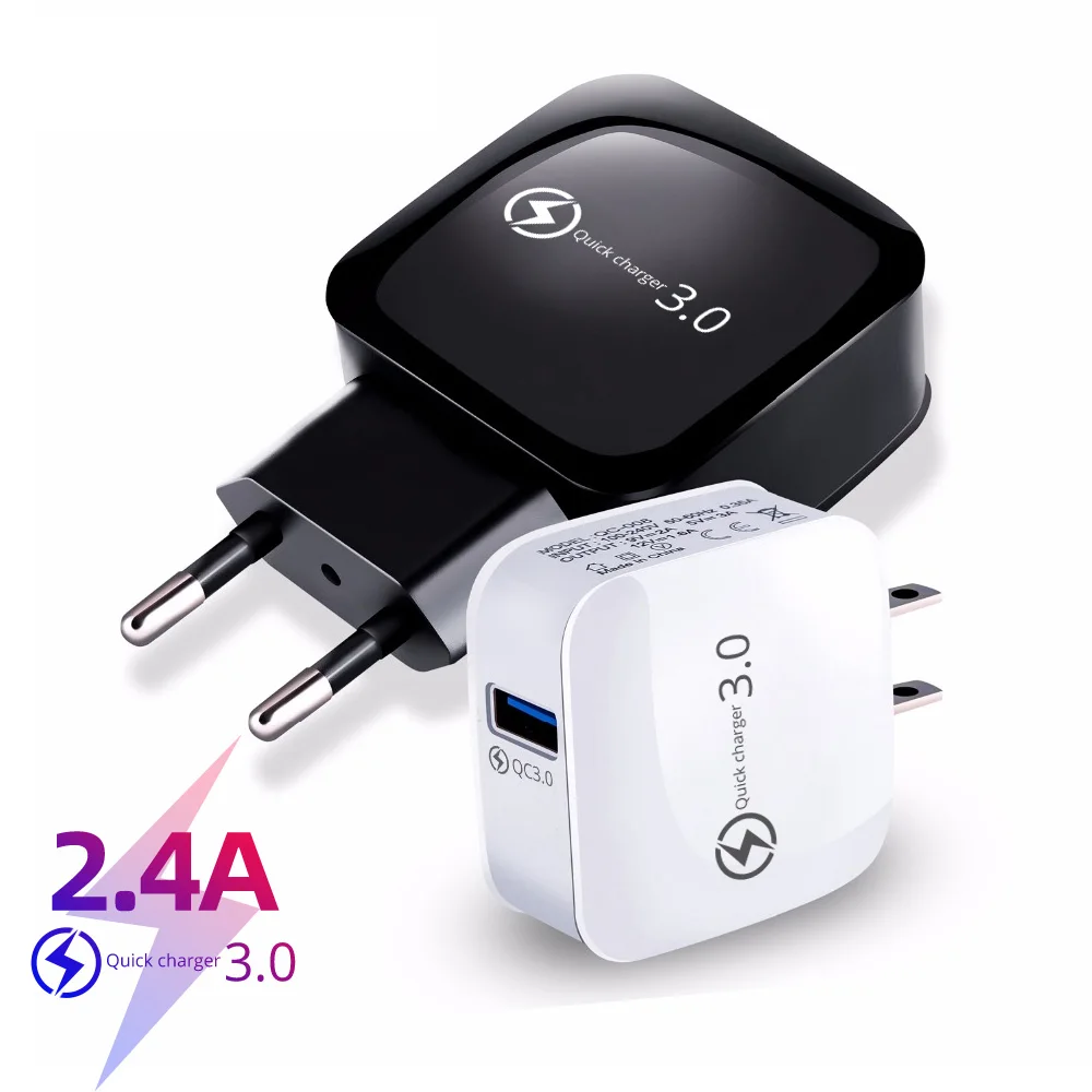 Быстрая зарядка 3 0 18 Вт Зарядное устройство для смартфона планшета Qc3.0 Qc2.0