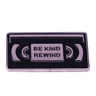 Брошь в виде ленты Be Kind Rewind VHS 80-е 90-е, детский аксессуар для гиков