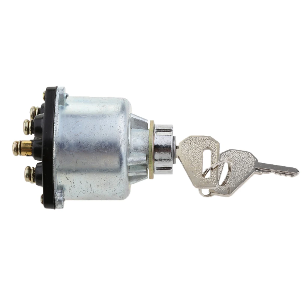 

Ignition Lock Start Button 6 Position Keys Park Off on Ignition for Tractors
