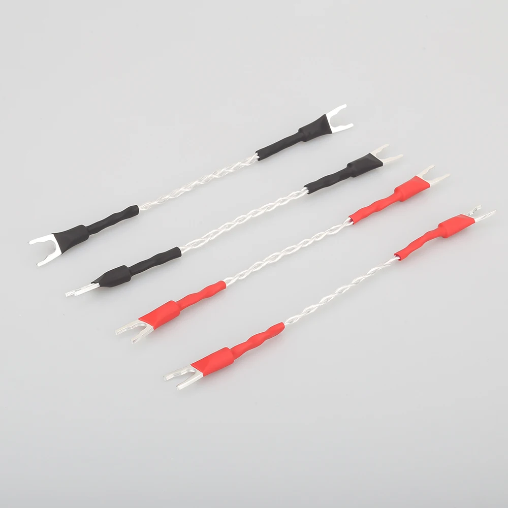 Hi End аудио посеребренный соединительный кабель Fi динамик джемпер для колонок