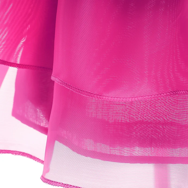 

White Formal Dress Girls Kinder Kleider Rose Print Vestidos De Fiesta Sukienki Dla Dzieci Robe Enfant Fille Princess Puffy Skirt