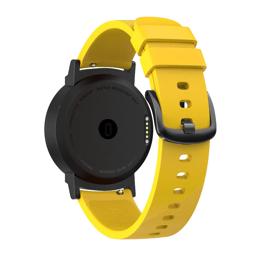 Большой сменный силиконовый ремешок для браслета Ticwatch E ремешок для наручных часов 6 цветов 20 мм 19Nov06