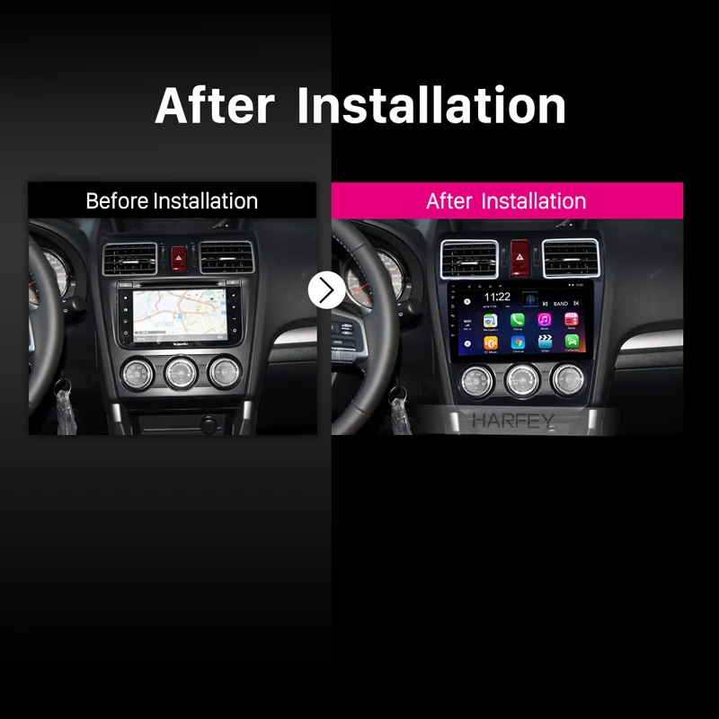 Harfey Android 8 1 Радио сенсорный экран Bluetooth GPS Navi 9 &quotдля 2015 2016 2017 Subaru Forester Поддержка 3G