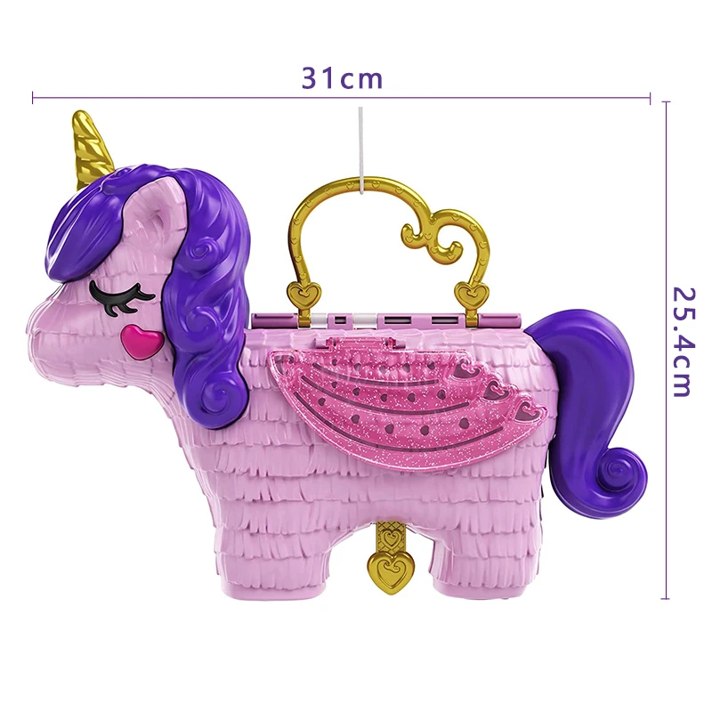 Оригинальные карманные игрушки Minil Polly кукла единорог домик для маленьких
