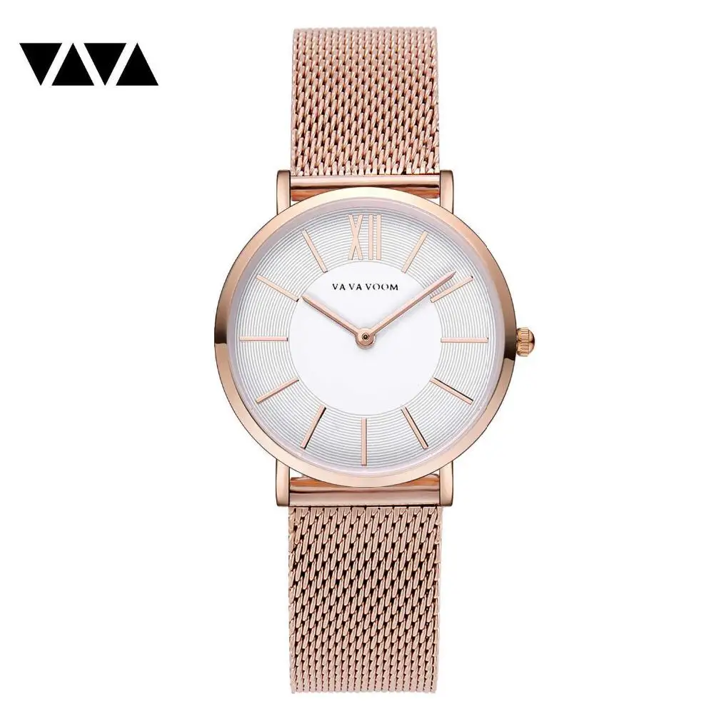 Montre Femme 2019 Luxury Brand Rose Gold Women Watches Fashion Ladies Ultra-thin Quartz Clock Mesh Waterproof Female Wristwatch | Наручные