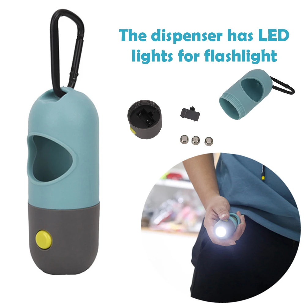 Новый Разлагаемый дозатор для домашних животных светодиодный светильник сумки
