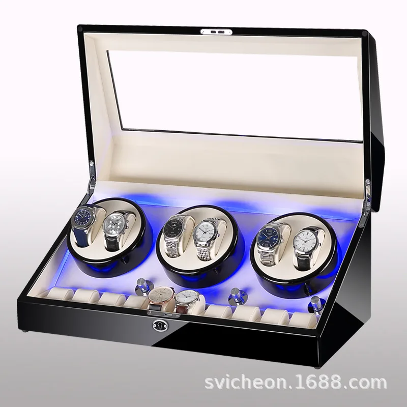 Коробка для намотки часов автоматическая коробка роскошная деревянная