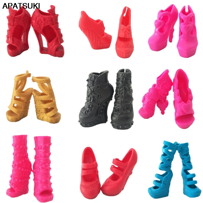 

Multicolor Fashion Modern Design Shoes High Heel Shoes For Monster High Dolls Sandals For Monster High 1/6 Dolls Accessory Toys