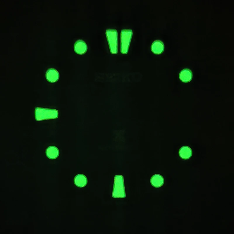 Watch dials 28.5mm dial Green Luminous Seiko dail for 7s26 movemnet compatible NH36 4R36 movement fit Seiko Turtle SKX007 SKX009 enlarge